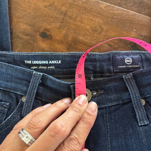 AG Adriano Goldschmied The Legging Ankle Super Skinny Dark Wash Jeans Size 26 - Picture 8 of 9